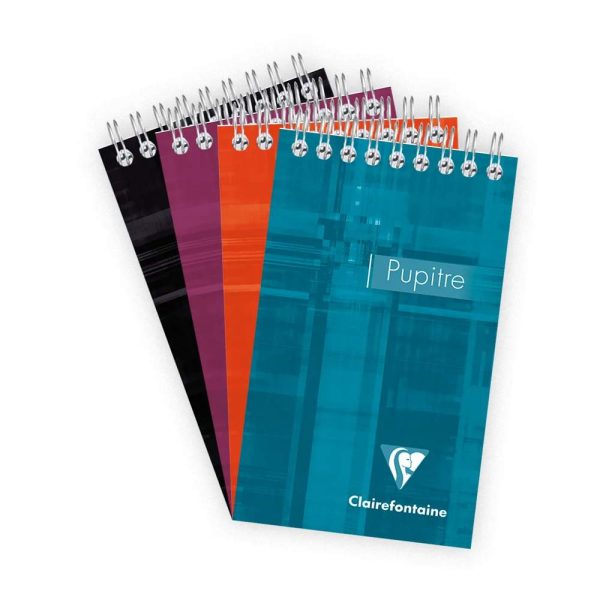 Bloc Pupitre reliure int&eacute;grale en-t&ecirc;te 8,5x14cm 160 pages d&eacute;tachables petits carreaux