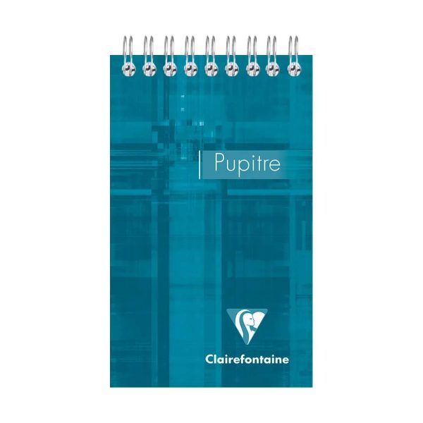 Bloc Pupitre reliure int&eacute;grale en-t&ecirc;te 8,5x14cm 160 pages d&eacute;tachables petits carreaux