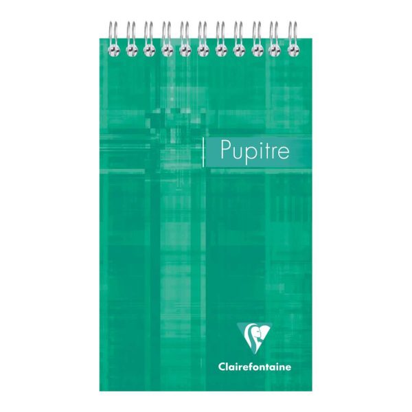 Bloc Pupitre reliure int&eacute;grale en-t&ecirc;te 10,5x17cm 160 pages d&eacute;tachables petits carreaux