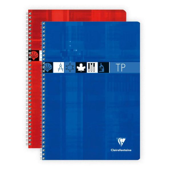 Cahier Travaux Pratiques reliure int&eacute;grale A4 80 pages grands carreaux 90 g + uni 125 g