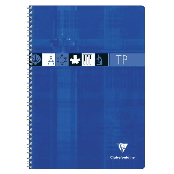 Cahier Travaux Pratiques reliure int&eacute;grale A4 80 pages grands carreaux 90 g + uni 125 g