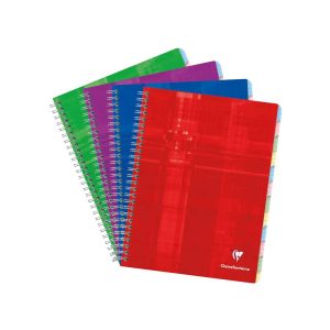 R&eacute;pertoire libre reliure int&eacute;grale 17x22cm 120 pages petits carreaux Couleur al&eacute;atoire