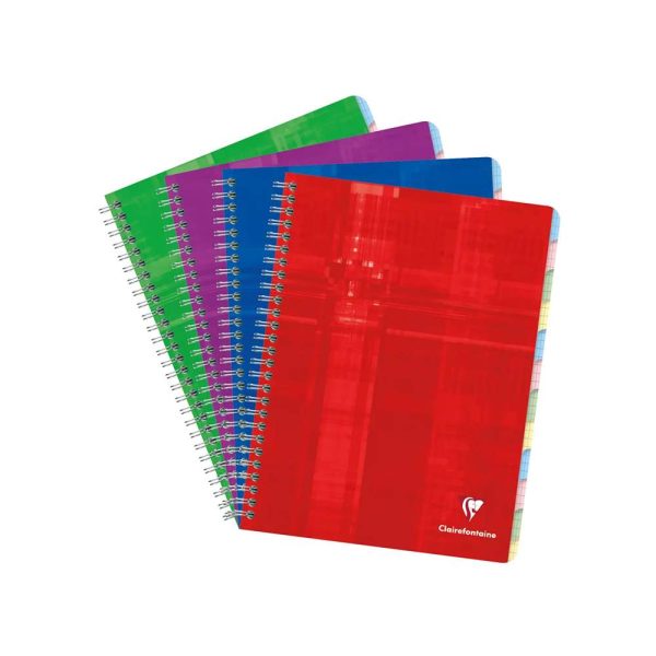 R&eacute;pertoire libre reliure int&eacute;grale 17x22cm 120 pages petits carreaux Couleur al&eacute;atoire