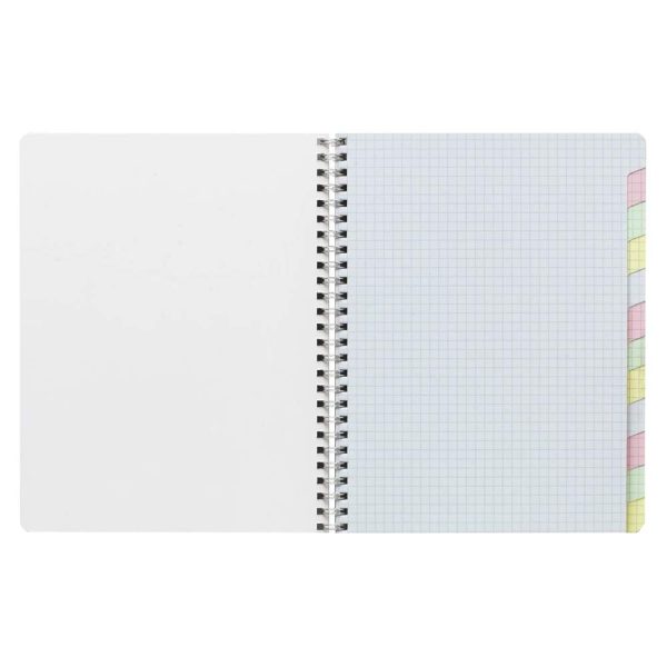 R&eacute;pertoire libre reliure int&eacute;grale 17x22cm 120 pages petits carreaux Couleur al&eacute;atoire