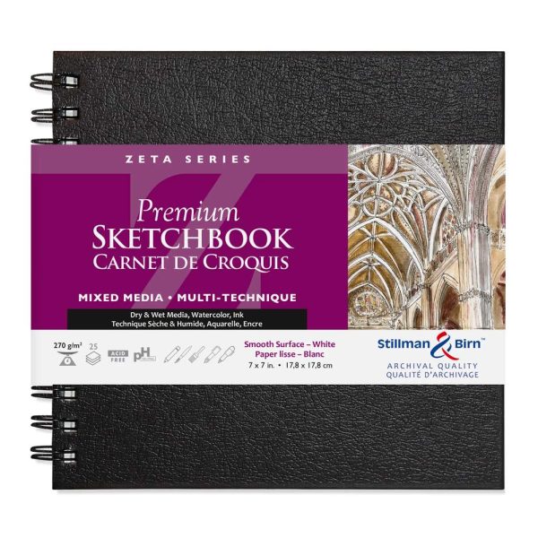 Zeta Series carnet spiral&eacute; 25F 17,8&times;17,8cm 270g