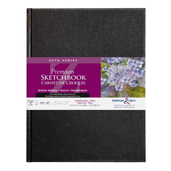 Zeta Series carnet rembord&eacute; rigide 26F A4 270g