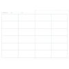 Agenda de bord enseignant 4 colonnes (24 cases/semaine) rembord&eacute; rigide A4 144 pages Couleur al&eacute;atoire