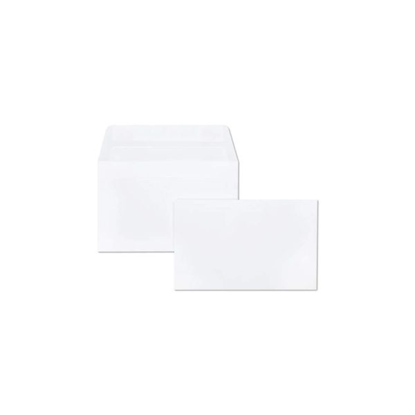 Paquet de 25 Enveloppes Blanches Doubl&eacute;es Triomphe 90x140mm &ndash; Auto-adh&eacute;sives &ndash; 130g/m2