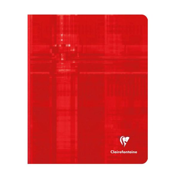 Cahier brochure dos toil&eacute; 16,5x21cm 192 pages petits carreaux + marge