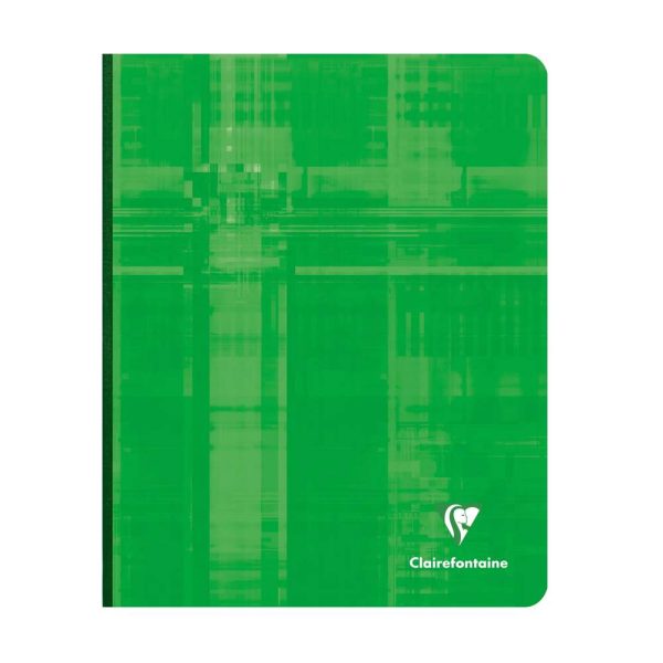Cahier brochure dos toil&eacute; 16,5x21cm 192 pages lign&eacute; + marge