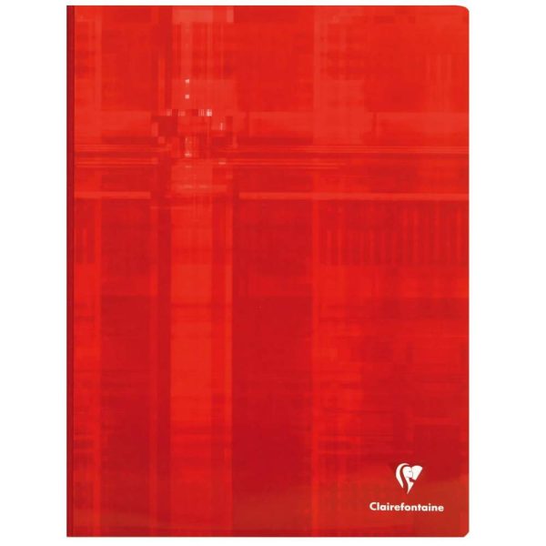 Cahier brochure dos toil&eacute; 24&times;32 cm 288 pages grands carreaux