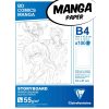 Manga Storyboard bloc coll&eacute; 100F B4 55g grille simple