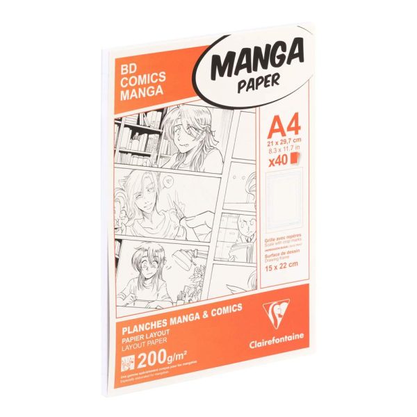 Manga Multi-techniques &eacute;tui 40F A4 200g grille simple