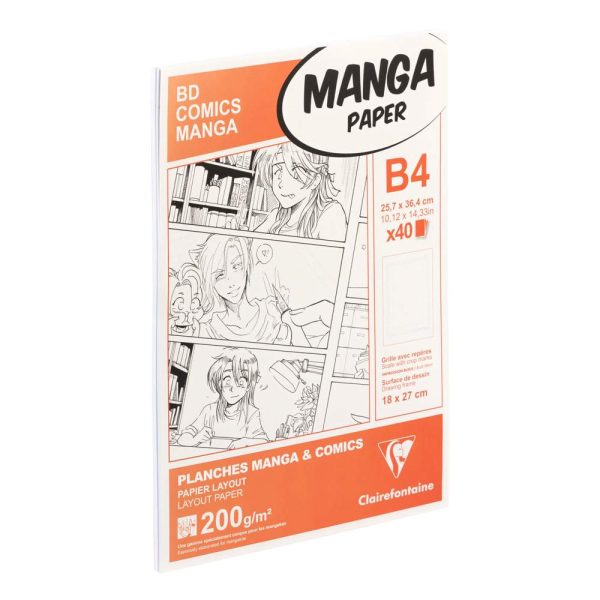 Manga Multi-techniques &eacute;tui 40F B4 200g grille simple
