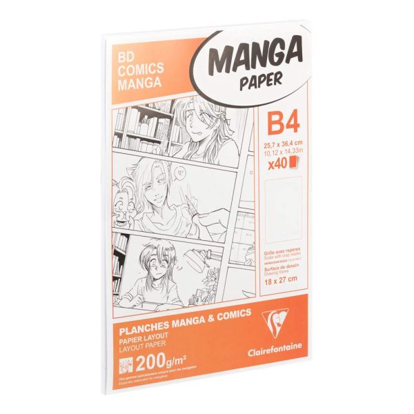 Manga Multi-techniques &eacute;tui 40F B4 200g grille 6 cases