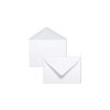 Paquet de 20 Enveloppes Blanches Doubl&eacute;es Triomphe 90x140mm - Gomm&eacute;es - 130g/m2