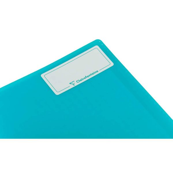 Cahier piqu&eacute; Koverbook Silver 17&times;22 cm 96 pages grands carreaux couverture polypropyl&egrave;ne opaque