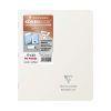 Cahier piqu&eacute; Koverbook Silver 17x22 cm 96 pages grands carreaux couverture polypropyl&egrave;ne opaque