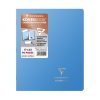 Cahier piqu&eacute; Koverbook Silver 17x22 cm 96 pages grands carreaux couverture polypropyl&egrave;ne opaque