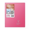 Cahier piqu&eacute; Koverbook Silver 17x22 cm 96 pages grands carreaux couverture polypropyl&egrave;ne opaque