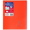Cahier piqu&eacute; Koverbook 17x22cm 96 pages lign&eacute; + marge couverture polypropyl&egrave;ne transparent