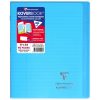 Cahier piqu&eacute; Koverbook 17x22cm 96 pages lign&eacute; + marge couverture polypropyl&egrave;ne transparent