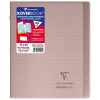 Cahier piqu&eacute; Koverbook 17x22cm 96 pages lign&eacute; + marge couverture polypropyl&egrave;ne transparent