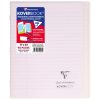 Cahier piqu&eacute; Koverbook 17x22cm 96 pages lign&eacute; + marge couverture polypropyl&egrave;ne transparent