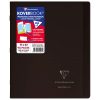 Cahier piqu&eacute; Koverbook 17x22cm 96 pages lign&eacute; + marge couverture polypropyl&egrave;ne transparent