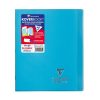 Cahier piqu&eacute; Koverbook 17x22 cm 96 pages petits carreaux couverture polypropyl&egrave;ne opaque 100% recycl&eacute;
