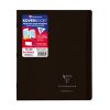 Cahier piqu&eacute; Koverbook 17x22 cm 96 pages petits carreaux couverture polypropyl&egrave;ne opaque 100% recycl&eacute;