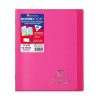 Cahier piqu&eacute; Koverbook 17x22 cm 96 pages petits carreaux couverture polypropyl&egrave;ne opaque 100% recycl&eacute;