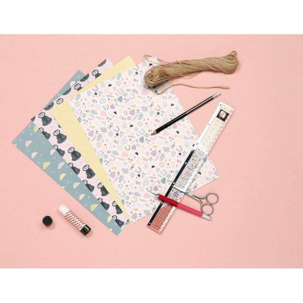 PAPIERS IMPRIM&Eacute;S, Bloc de 20 feuilles 200g/m2 au format 14,8x21cm &ndash; Paresseux