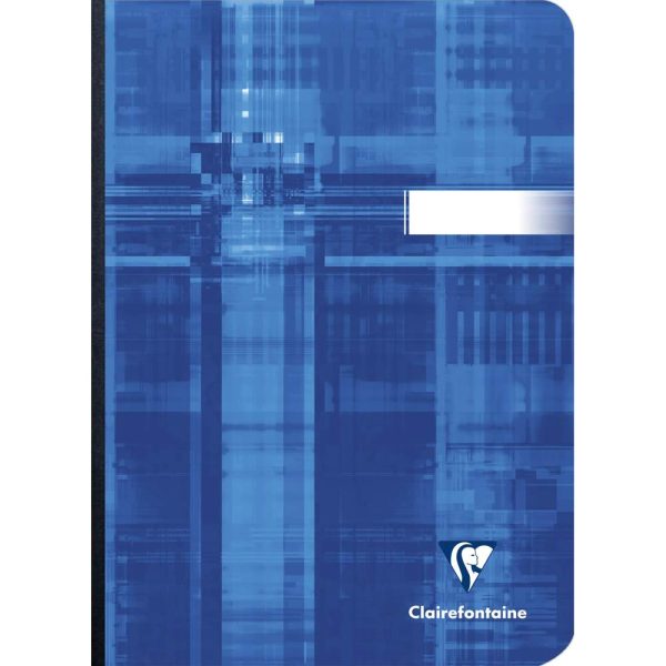 Carnet brochure dos toil&eacute; A5 192 pages petits carreaux