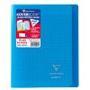 Cahier piqu&eacute; Koverbook 17x22cm 48 pages grands carreaux couverture polypropyl&egrave;ne transparent