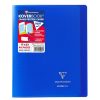 Cahier piqu&eacute; Koverbook 17x22cm 48 pages grands carreaux couverture polypropyl&egrave;ne transparent