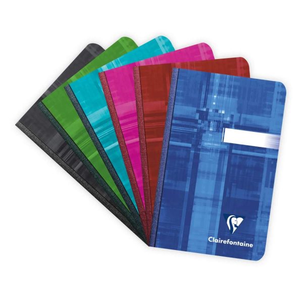 Carnet brochure dos toil&eacute; 9&times;14 cm 192 pages lign&eacute;