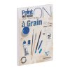 Bloc Paint'On encoll&eacute; &agrave; grain A6 15 feuilles 250g