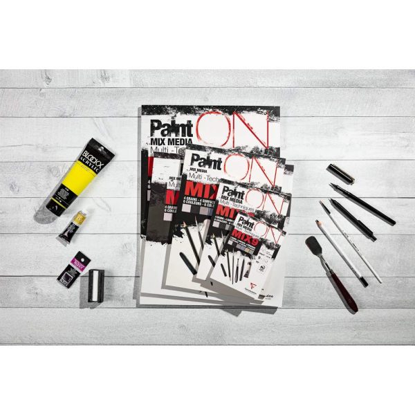 PaintON Mix 9 bloc coll&eacute; 27F A4 250g assorti 9x3F