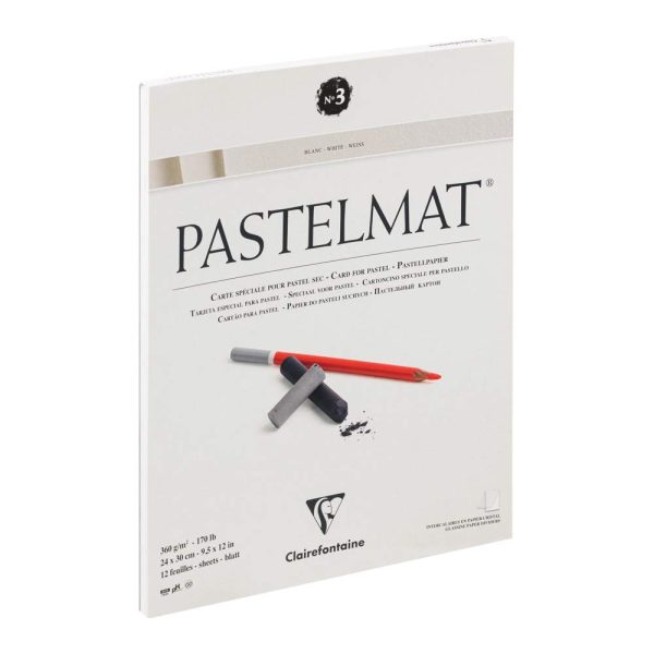 Pastelmat bloc coll&eacute; 12F 24x30cm 360g