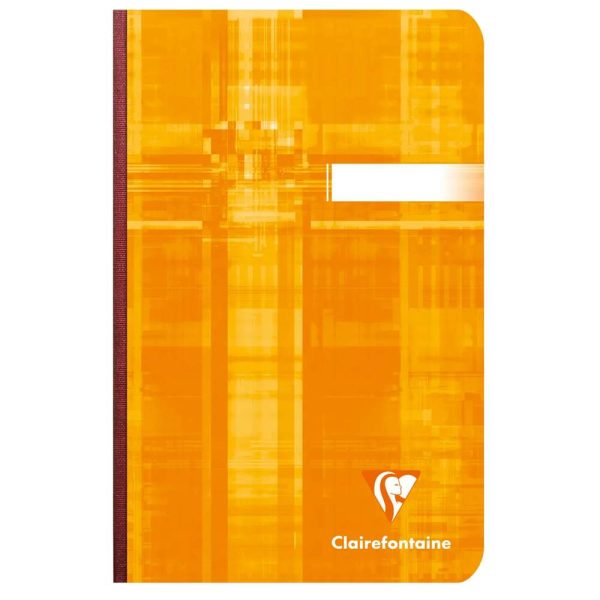 Carnet brochure dos toil&eacute; 11&times;17 cm 192 pages lign&eacute;