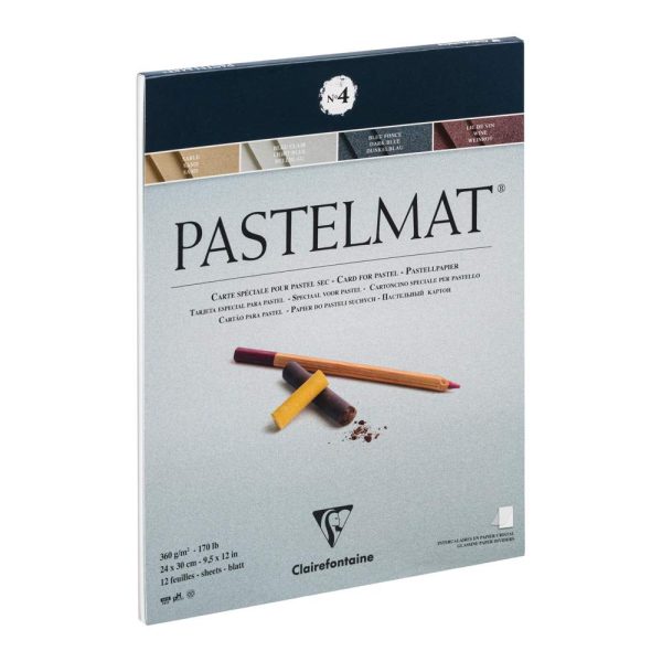 Pastelmat bloc coll&eacute; 12F 24x30cm 360g