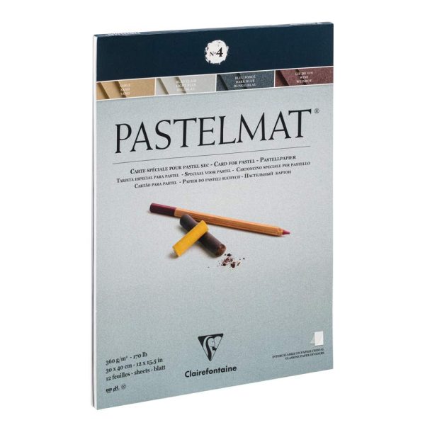 Pastelmat bloc coll&eacute; 12F 30x40cm 360g