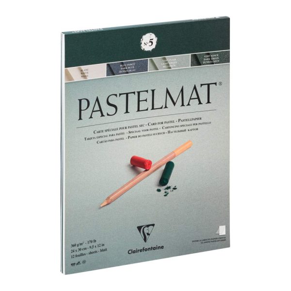 Pastelmat bloc coll&eacute; 12F 24x30cm 360g