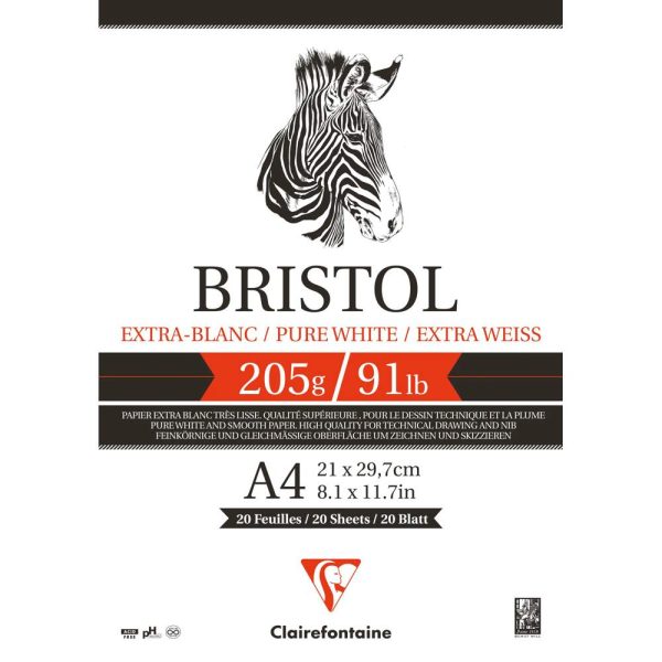 Bristol bloc coll&eacute; 20F A4 205g