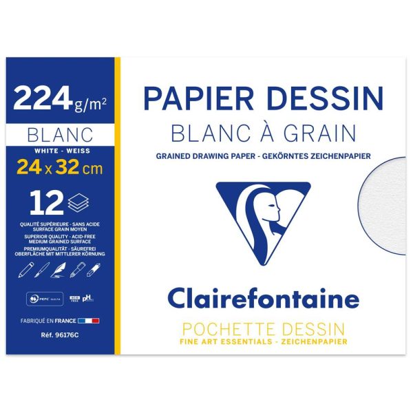 Dessin &agrave; Grain pochette 12F 24x32cm 224g