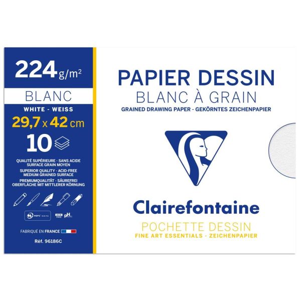 Dessin &agrave; Grain pochette 10F A3 224g