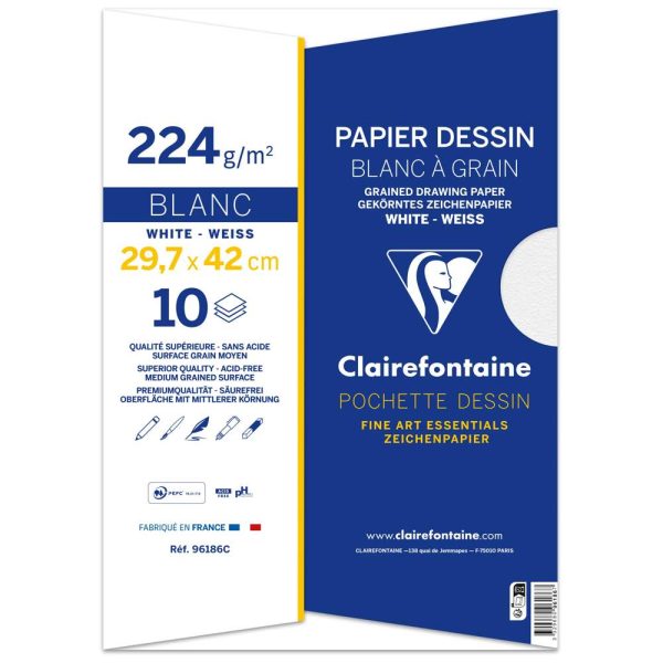 Dessin &agrave; Grain pochette 10F A3 224g