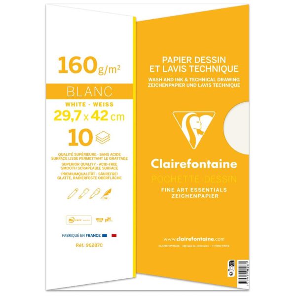 Dessin Technique pochette 10F A3 160g