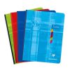 Cahier de textes brochure 17x22cm 144 pages grands carreaux Couleur al&eacute;atoire